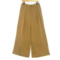 バナナリパブリック　ガウチョパンツ　薄手　ベージュ　光沢　4 / XL