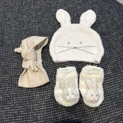 ジェラートピケ　ベビー用　帽子　靴下　ヘアバンド