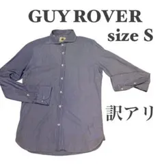訳ありGUY ROVER ギィローバー長袖ギンガムクレイジーパターンシャツS