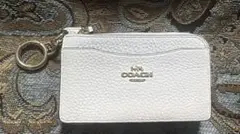 【新品未開封】COACH マルチファンクション カードケース ホワイト レザー