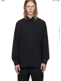 OUR LEGACY 22SS BORROWED BD シャツ M （男女兼用） Our Legacy - Borrowed BD Shirt Navy Humble Cotton