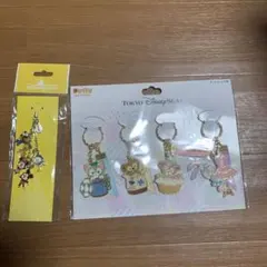 ディズニーシー キーホルダー ダッフィー＆フレンズ＆レア香港ディズニーストラップ