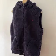 ジムフレックス新品ベスト紫フリース　レディース　ボア