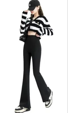 新品未開封 VEIMIA 裏起毛 フレアレギンス M ロング丈