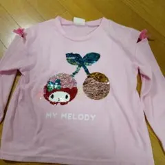 My Melody スパンコール付き長袖カットソー 120cm