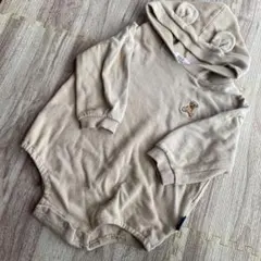 POLO Baby フード付きロンパース ベージュ