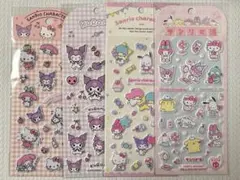 サンリオ ぷっくりシール 4枚セット