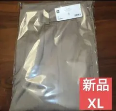 ジーユー GU チノバレルレッグタックパンツ XLサイズ ベージュ