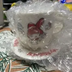 サンリオキャラクターズミニチュア陶器My Melody カップとソーサー セット