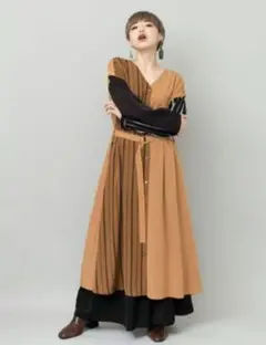 【専用】美品 OSMOSIS★loaf 2WAY 配色 ロングシャツ ワンピース