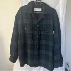 CHILD WOMAN グリーン・ネイビー チェックジャケット