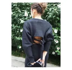 ニットワンピース 長袖