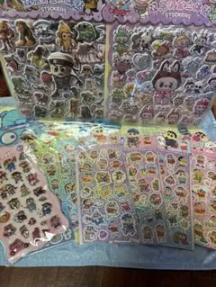 ボンボンドロップシール　ぷくぷくシール　キラキラ平面シール　シール