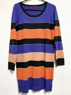 ラボラトリーワーク　ニットワンピース　ウール　ボーダーニットワンピース