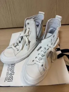 diesel スニーカー　ハイカット　ホワイト
