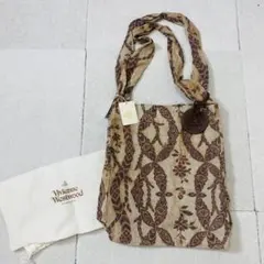 未使用品】Vivienne Westwood 麻 バッグ レザーチャーム 青 - メルカリ