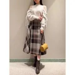 SNIDEL 新品タグ付き チェック柄スカート