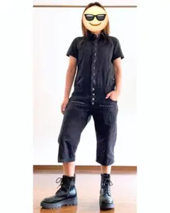 Candy Stripper × GLAY コラボ ツナギ 黒 七部丈カスタムのサムネイル