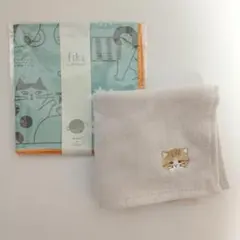 ハンカチ２枚セット ねこ 【新品・未使用】
