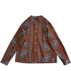 Stussy オープンカラー 総柄 コットンシャツ M 茶色 ペイズリー 開襟 2026年最新】stussy ペイズリー シャツの人気アイテム - メルカリ