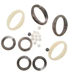 アクリルフーブ、ビーズ　モノクロセット