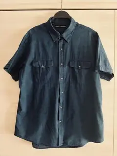 【美品】Ralph Lauren デニム半袖シャツ XL