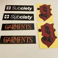 subciety GARMENTS シール5枚セット