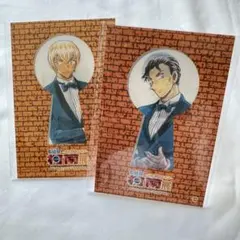 名探偵コナン　コナン展　安室赤井　チェンジングカード　2枚セット　30周年
