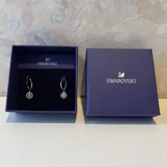 【SWAROVSKI】ドロップピアス シルバー ボックス付き