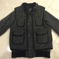 【ビームス】中綿ブルゾン グレーベスト＋ナイロンブルゾン