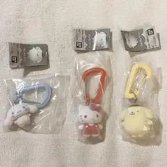 サンリオカラフルカラビナマスコットチャームシナモロール　ポムポムプリン　マイメロ