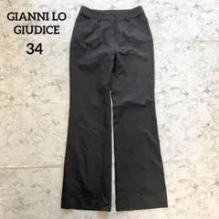 【小さいサイズ】ジャンニロジュディチェ ウールパンツ ストレッチ 34 ミセスのサムネイル