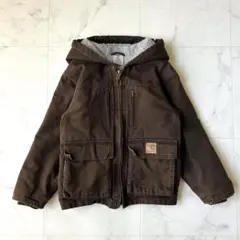 カーハート サンドストーンジャクソンコート ダックフルジップパーカー キッズ