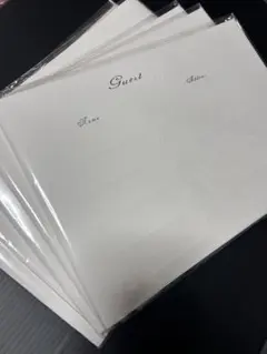 結婚式　ゲストブックレフィル　50名分×５セット