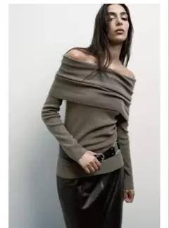 どん様専用ZARA オフショルダー ニット セーター XS