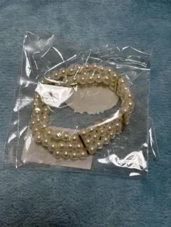 ホワイトパール ３連ブレスレット