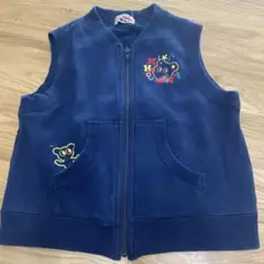 ミキハウス 120 ネイビー ベスト