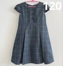 anyFAM エニィファム ワンピース フォーマル チェック 120 クリスマス