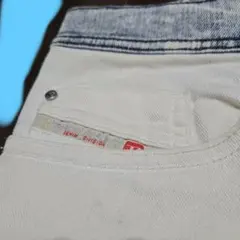 DIESEL ホワイトデニムパンツ 31 used イタリア製
