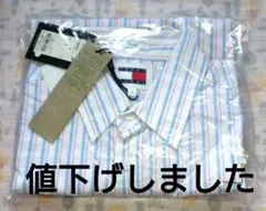 TOMMY JEANS ストライプ 半袖シャツ S