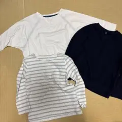 UNIQLO 長袖カットソー 3枚セット 110 120