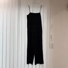 刺繍　ブラックオールインワン DISCOAT