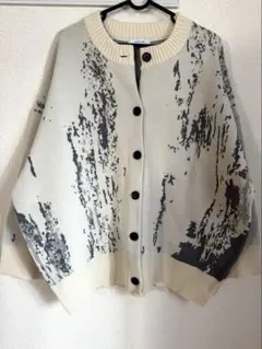 JEANASIS ジーナシス スポンディッシュアソートクルーネックカーディガン