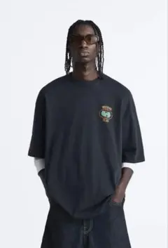 ZARA Wu-Tang Clan コラボ　Tシャツ ブラックのサムネイル