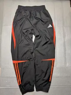 adidas トラックパンツ 黒/オレンジ