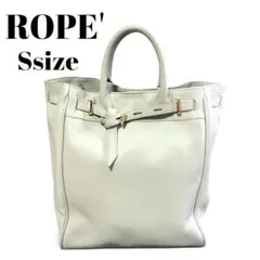 完売モデル　ROPE'　レザー トートバッグ Sサイズ ベージュのサムネイル