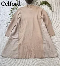 セルフォード レイヤード ショルダー ドッキング ニットワンピース 36