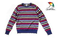 【交渉中】＜アーノルドパーマー＞ボーダーウール長袖ニットセーター｜３