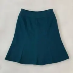 膝丈　フレアスカート　マーメイドスカート グリーン系　カーキ　67cm L