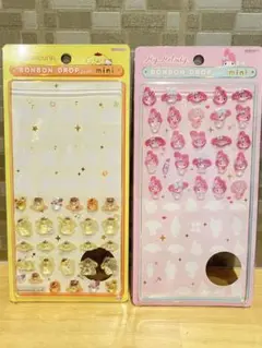 ポムポムプリン・マイメロディ ボンボンドロップシールmini 2枚セット　正規品